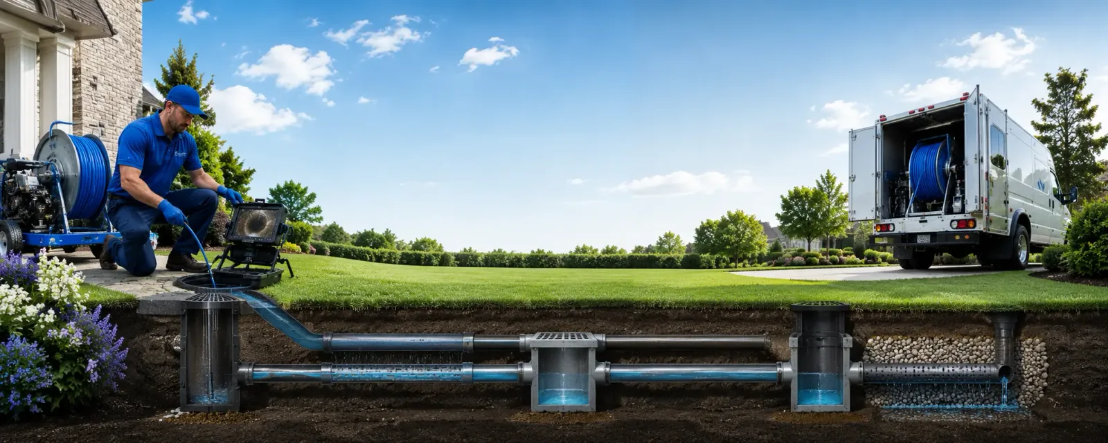 Outdoor drain cleaning information for Ruffin, NC